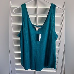 NWT! Banana Republic linen tank size L